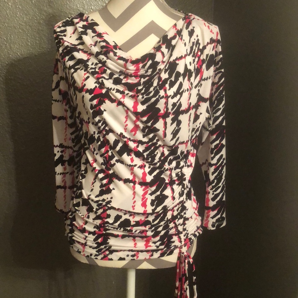 Pink and black MK blouse